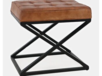 Leather Tuft stool S01