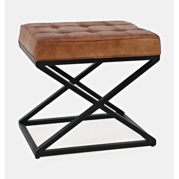 Leather Tuft stool S01